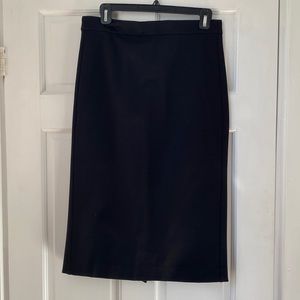 J Crew Black Pencil skirt size 8